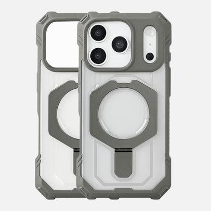 Rugged Armor iPhone Case with Metal Kickstand