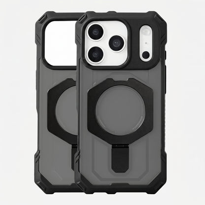 Rugged Armor iPhone Case with Metal Kickstand