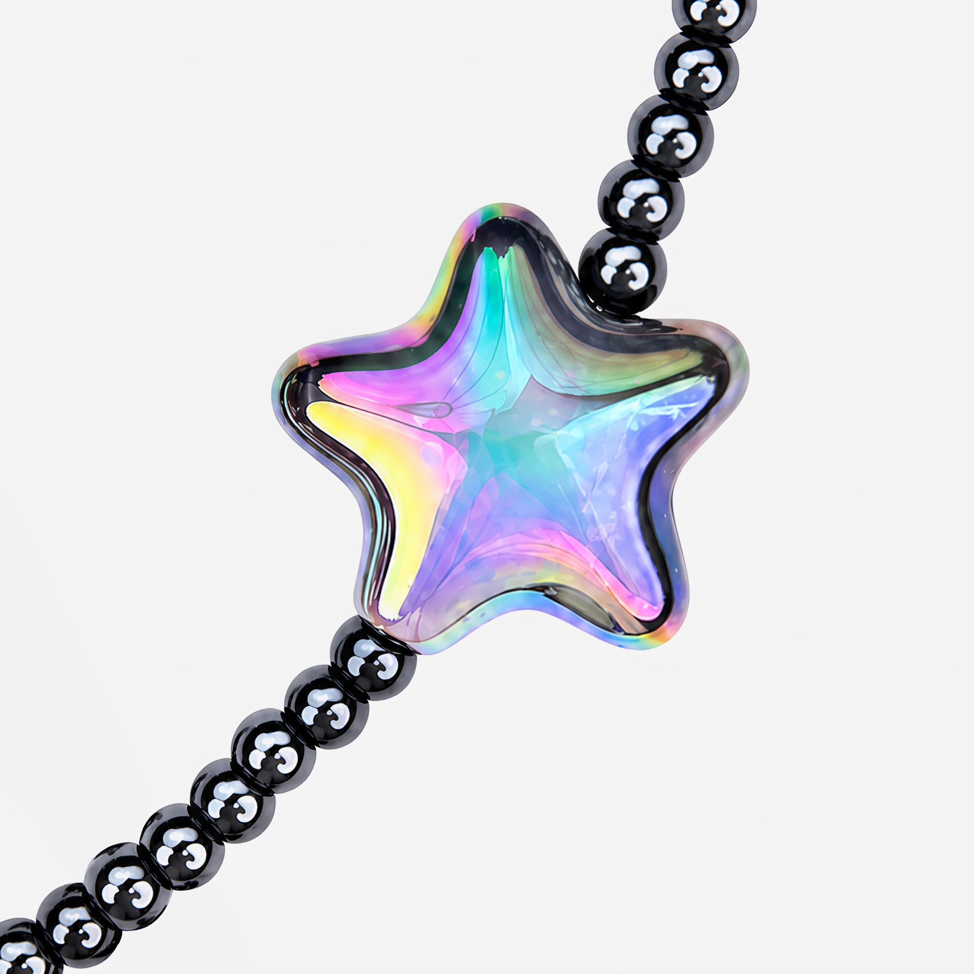 Star & Cloud Beaded Crossbody Phone Strap
