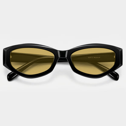 Oval Black Cat Eye Frames Sunglasses