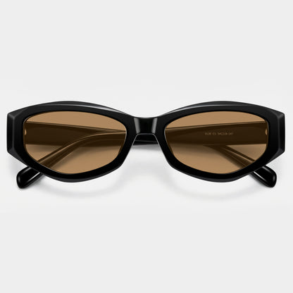 Oval Black Cat Eye Frames Sunglasses