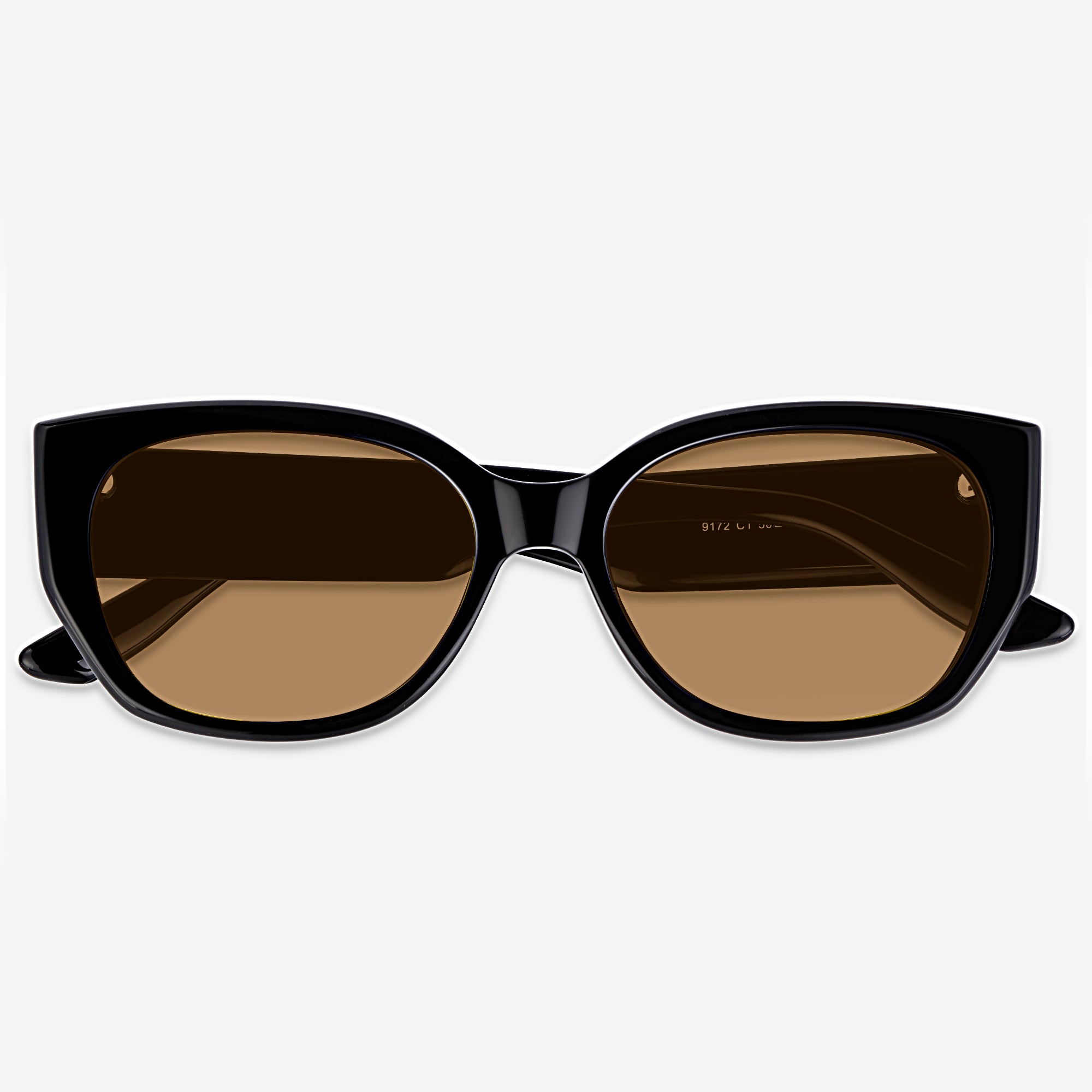 Bold Black Cat Eye Frames Sunglasses
