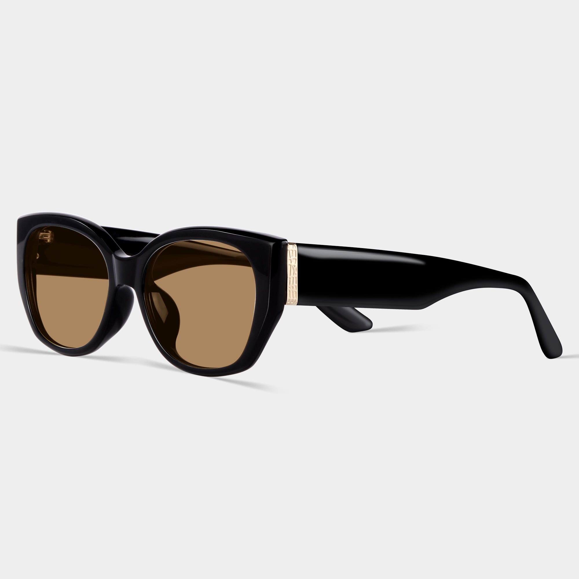 Bold Black Cat Eye Frames Sunglasses