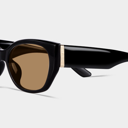 Bold Black Cat Eye Frames Sunglasses