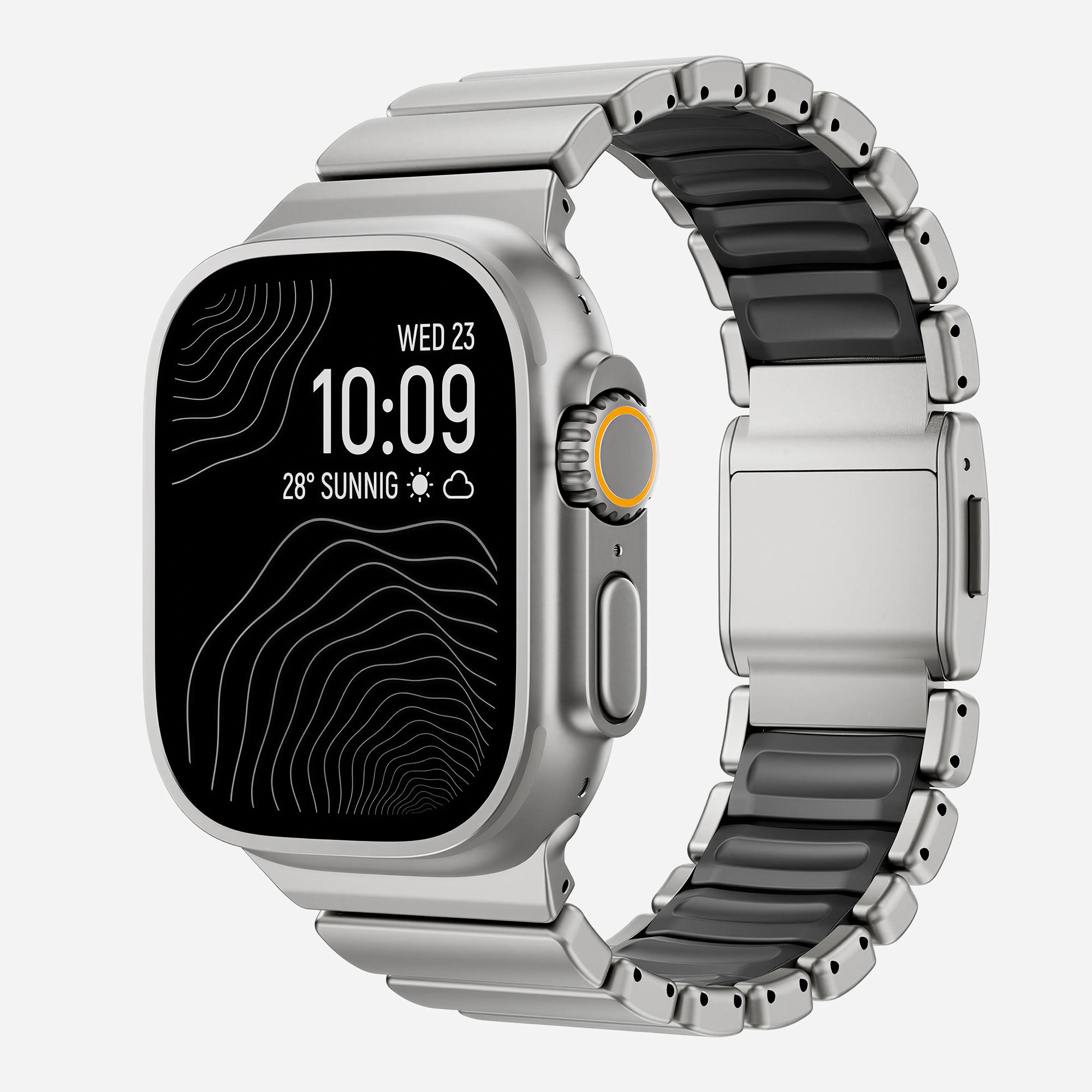 Titanium Silicone Hybrid Band for Apple Watch