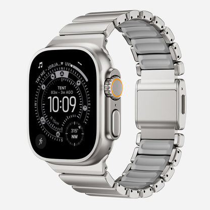 Titanium Silicone Hybrid Band for Apple Watch
