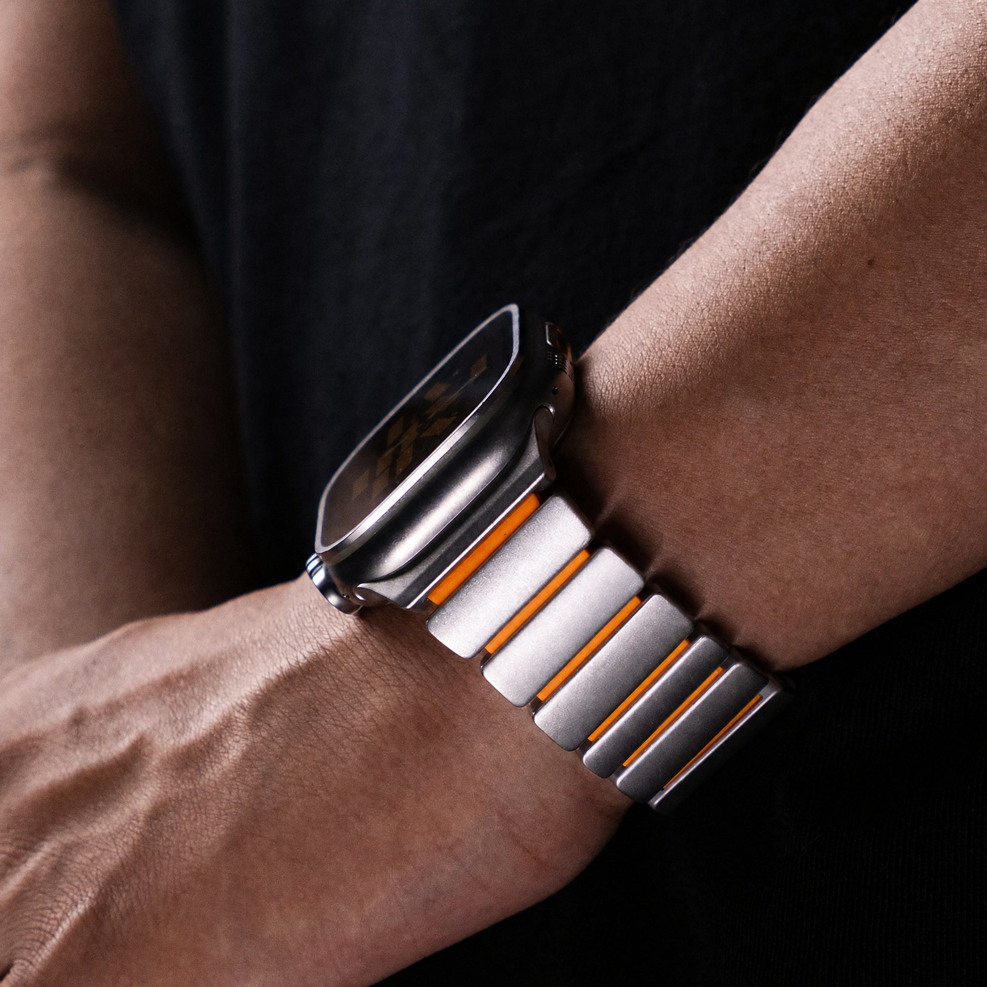 Titanium Silicone Hybrid Band for Apple Watch