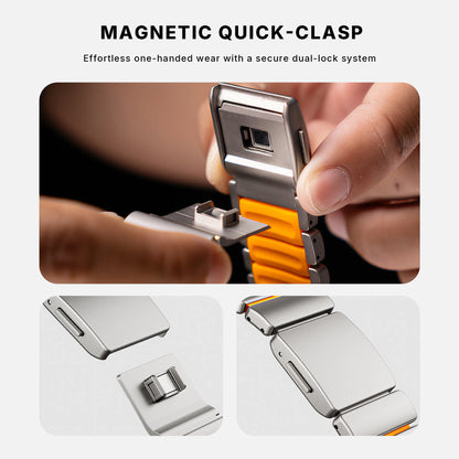Titanium Silicone Hybrid Band for Apple Watch