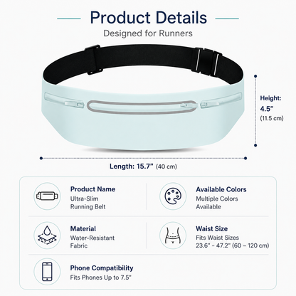 Ultra-slim Running Belt