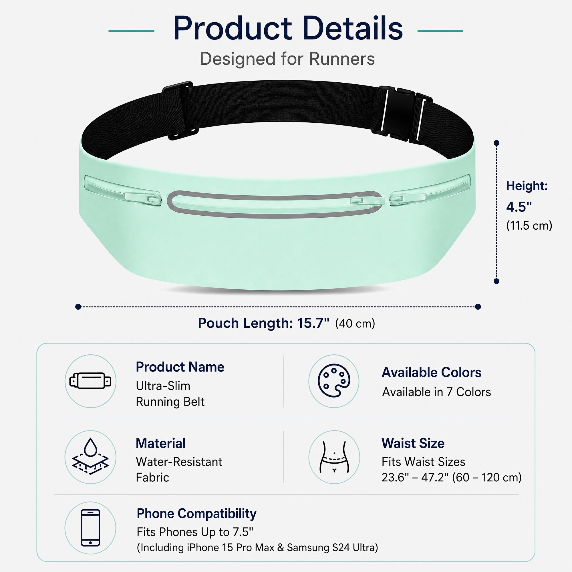 Ultra-Slim Running Belt