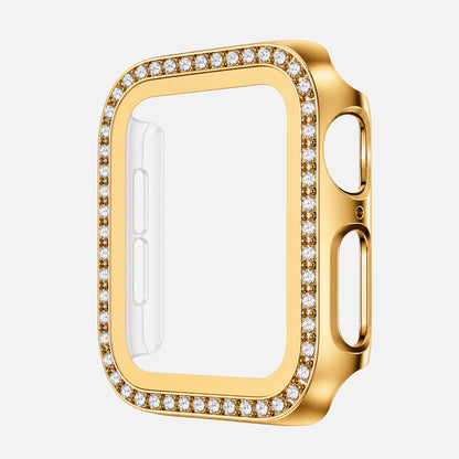 Rhinestone Tempered Glass Case for Apple Watch