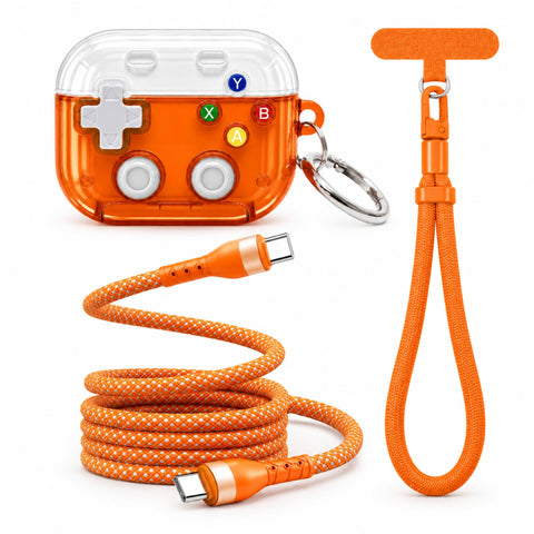 Halloween Bundle 1 : Phone Strap + AirPods Case + Cable