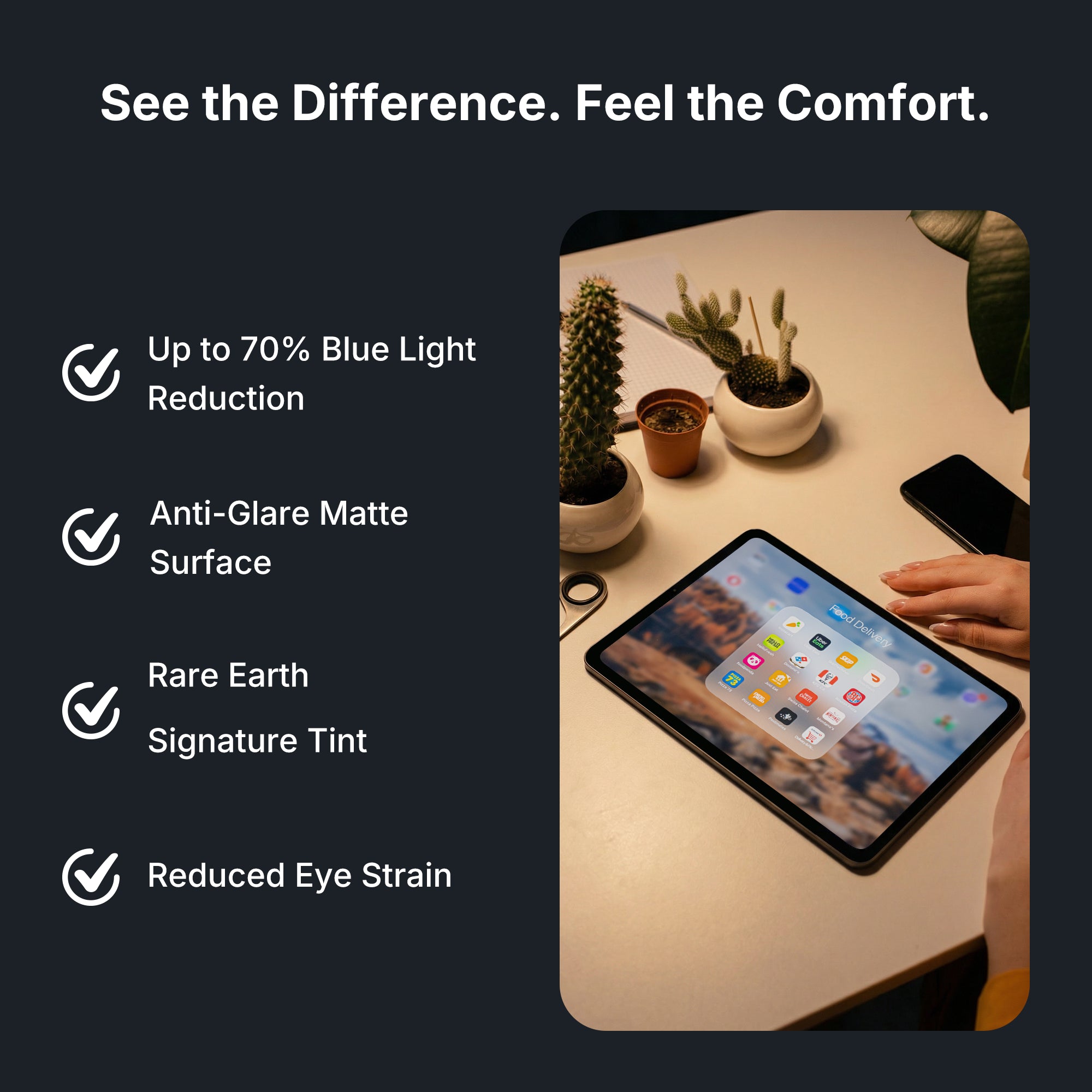 Anti Glare Glass Screen Protector for 10.9-inch iPad 11 2025