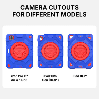 Kids Case for iPad - Red Blue