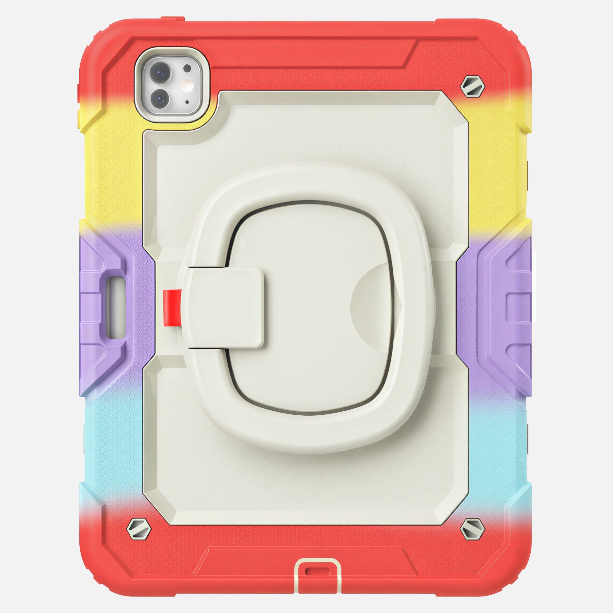 Red Kids Case for iPad - Rainbow