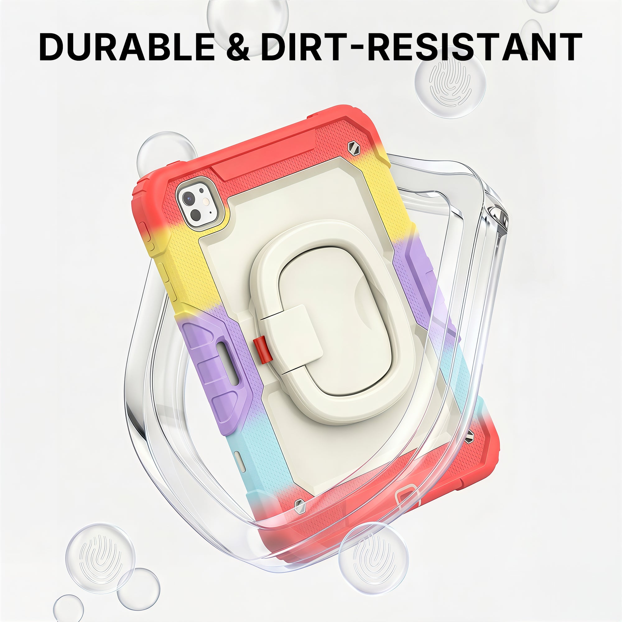 Red Kids Case for iPad - Rainbow