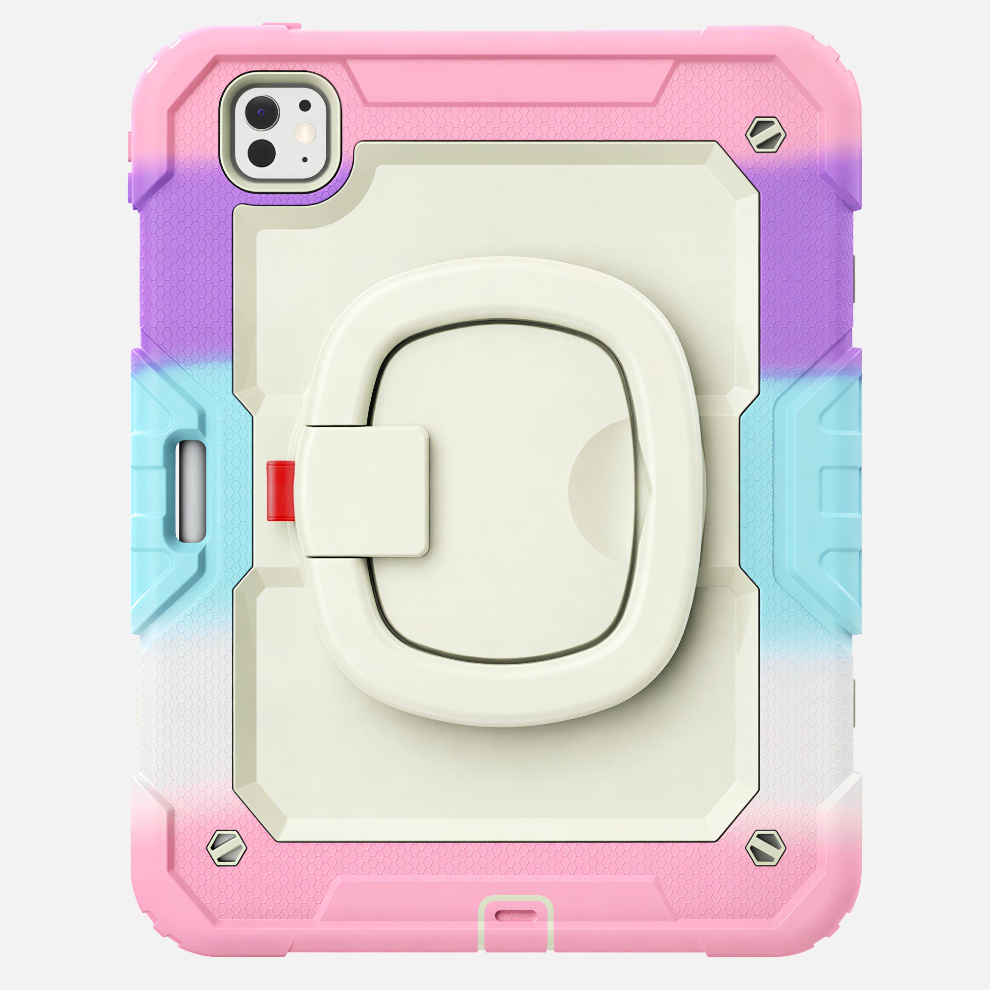 Pink Kids Case for iPad - Rainbow