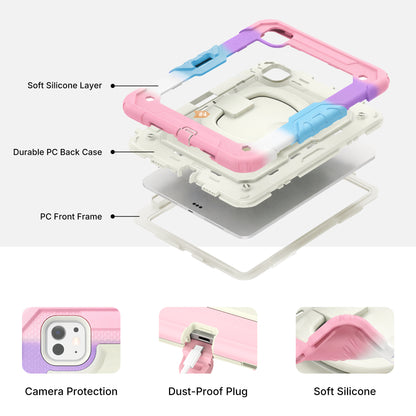 Pink Kids Case for iPad - Rainbow