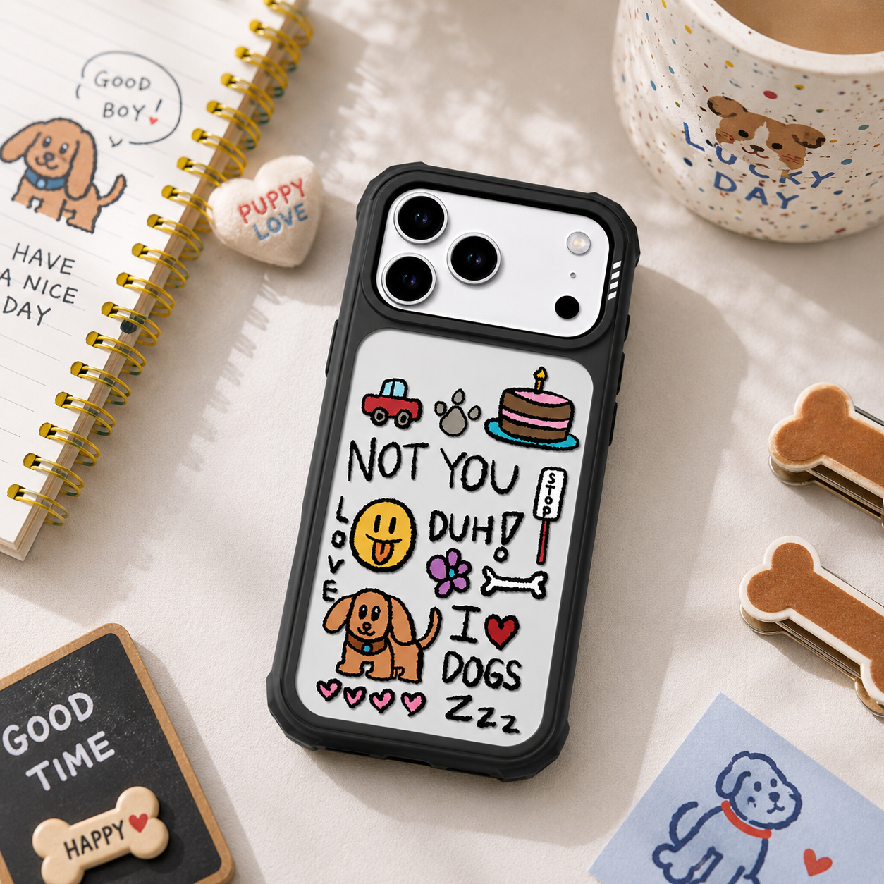 Dog Doodles iPhone Case for 17 / PRO / PRO MAX