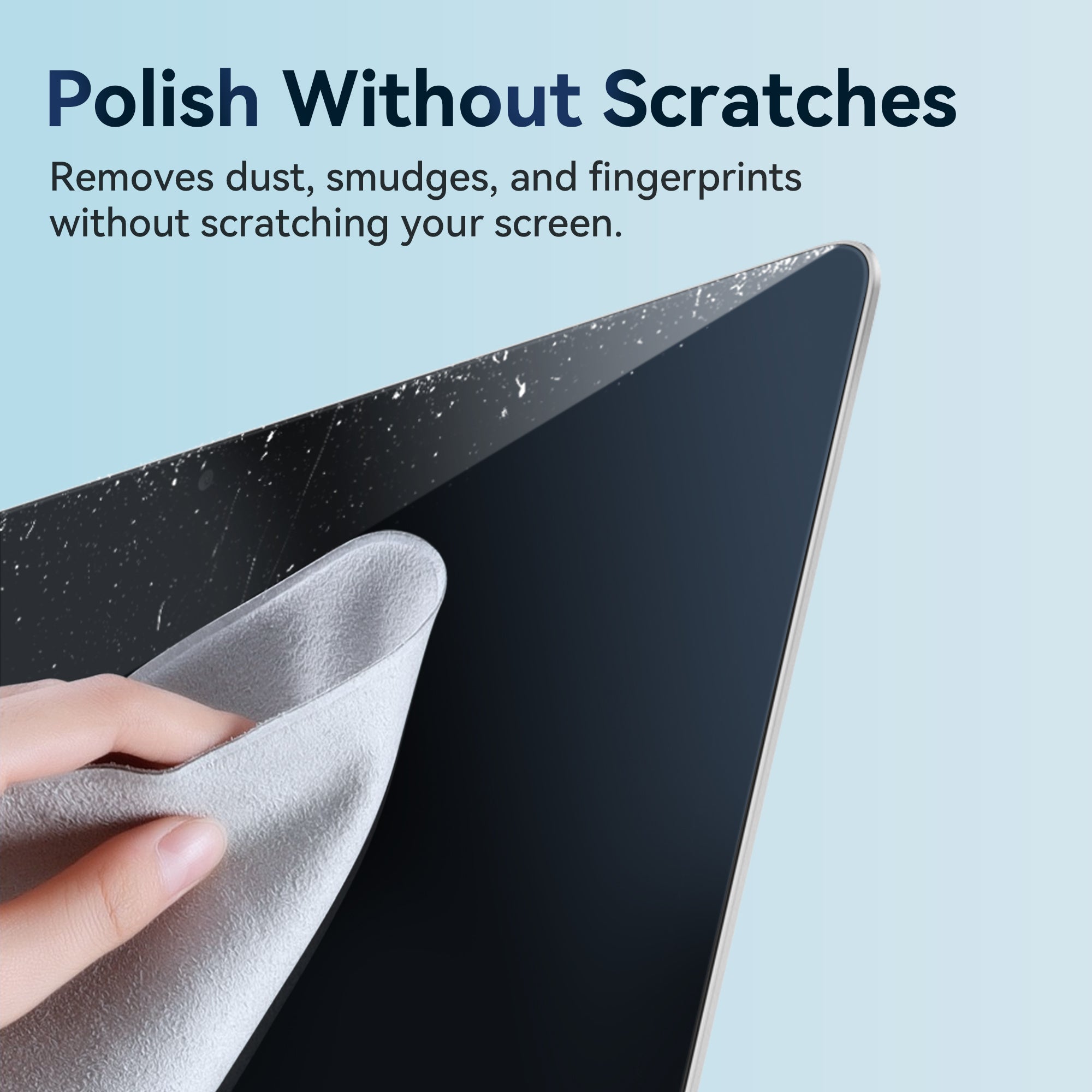 2-Pack Polishing Cloth For Apple iPhone iPad Macbook Screen Display